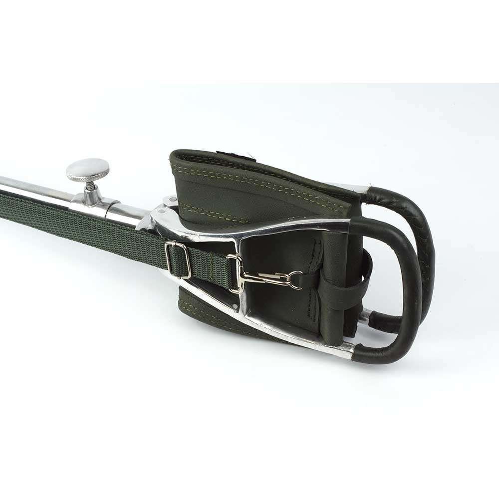 Bastón Asiento De Acero Y Piel 2