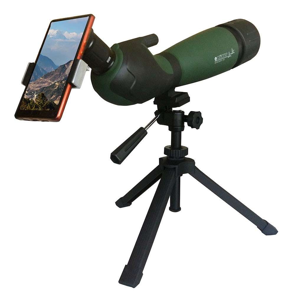 Telescopio Konus 80C - 20-60x80 - Con trípode y adaptador móvil 6