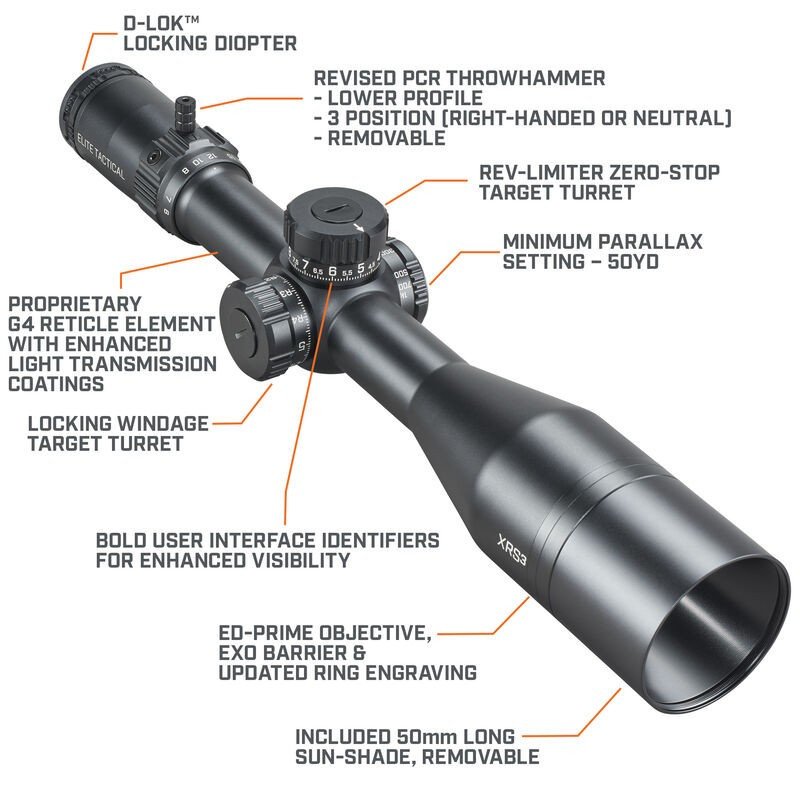 Visor BUSHNELL ELITE TACTICAL XRS3 6-36x56 FFP G4P 9