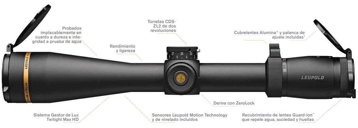 Visor LEUPOLD VX-6HD 3-18x50 CDS-ZL2 Side Focus FireDot Duplex 5